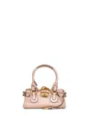 Chloé Chloe Paddington Small Grained Leather Shoulder Bag In Pink