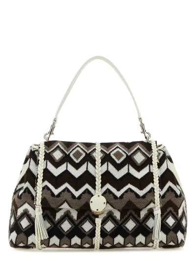 Chloé Women's Embroidered Wool Large Penelope Shoulder Bag