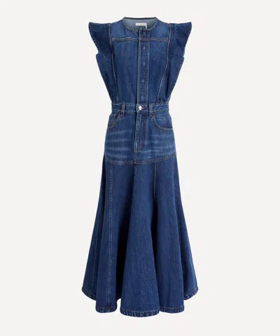 Chloé Chloe Women's Flared Denim Dress