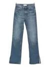 Chloé Wide-leg Denim Jeans With High Waist And Five-pocket Design In Blue