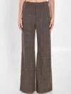 Chloé Chloe Women Flared Trousers In Brown