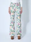 Chloé Women Floral Denim Jeans In Multi