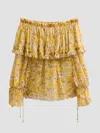 Chloé Off-shoulder Top In Yellow