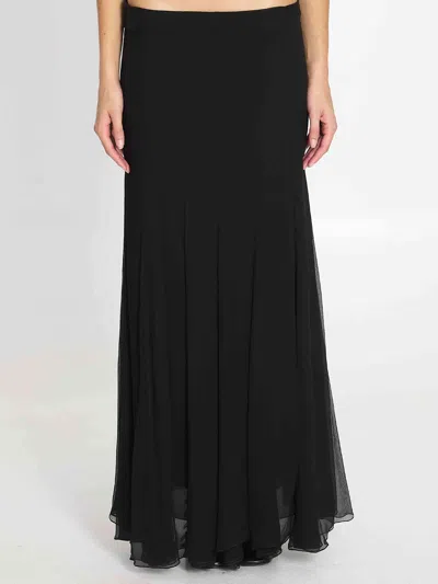 Chloé Chloe Women Flowy Maxi Skirt In Black