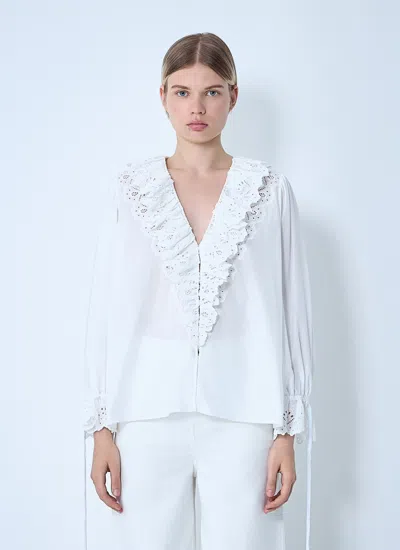 CHLOÉ CHLOÉ WOMEN FRILL TOP