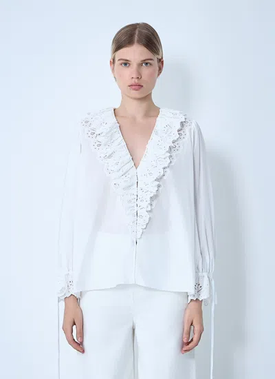 CHLOÉ CHLOÉ WOMEN FRILL TOP
