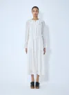 Chloé Women Gathered Silk Dress In White