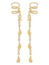 Chloé Iconic Dangling Earrings For Pierced Ears In Metallic