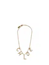 Chloé Women Gold  Letters Necklace In Gold