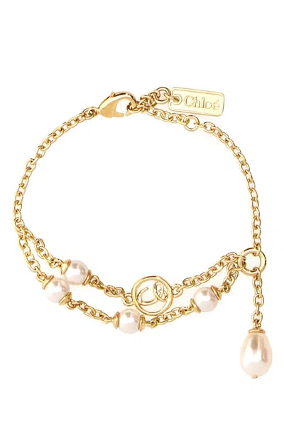 Chloé Chloe Women Gold Metal Chloe Classy Bracelet
