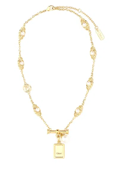 Chloé Chloe Women Gold Metal Chloe Classy Necklace