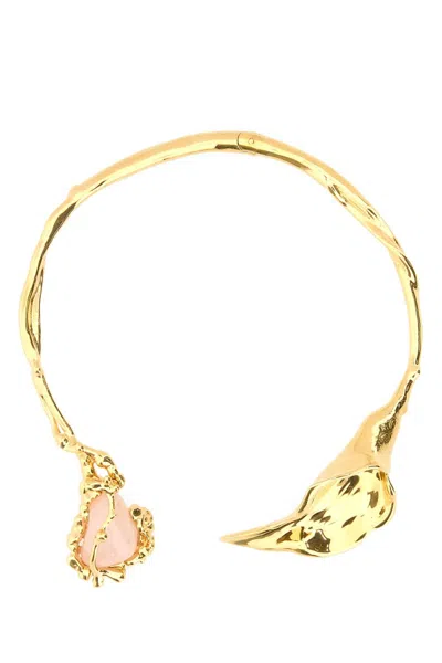 Chloé Chloe Women Gold Metal Chloe Flower Soul Necklace