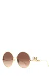 Chloé Chloe Women Gold Metal Sunglasses In Gold