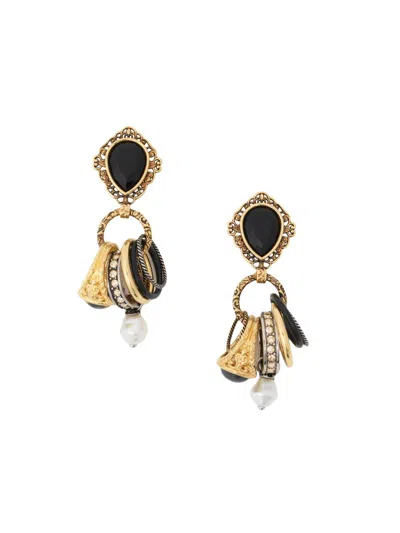 Chloé Women's Goldtone, Imitation Pearl, Resin & Crystal Drop Earrings