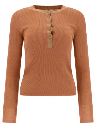 CHLOÉ CHLOÉ WOMEN "HENLEY" SHIRT