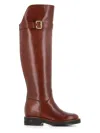 Chloé Coddington Over-the-knee Leather Boots In Brown