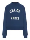 Chloé Cropped Round Neck Sweatshirt Clothing
