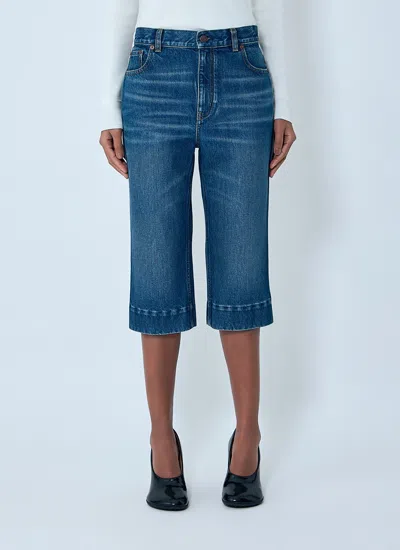 Chloé Women High-rise Capri Jeans In Blue