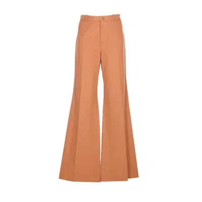 Chloé Peach Pants In Orange