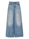 Chloé Chloe Women High Waisted Wide Leg Denim In Blue