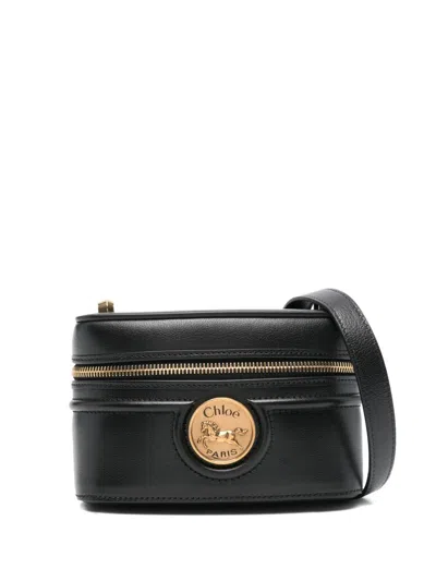 CHLOÉ CHLOÉ WOMEN'S HORSE MEDAL LEATHER SHOULDER BAG