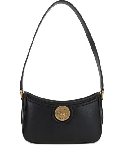 Chloé Women Horse Medal Leather Shoulder Bag In Multi