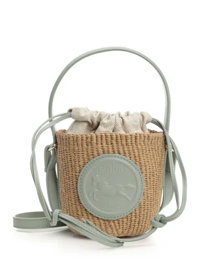CHLOÉ CHLOE' WOMEN "HORSE MEDAL" MINI BASKET BAG
