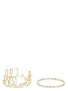 Chloé Iconic Bracelet Set In Metallic