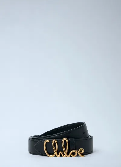 Chloé Women Iconic Belt In Brown