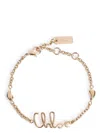Chloé Adjustable Chain Link Bracelet In Metallic