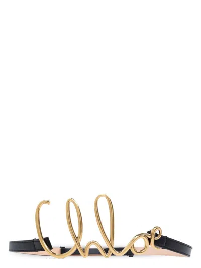 CHLOÉ WOMEN'S ICONIC SMALL LEATHER BELT