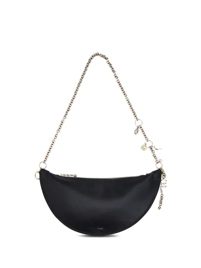 Chloé Chloè Chloè Icons Leather Shoulder Bag In Black