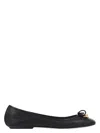 Chloé Bow Detail Round Toe Flat Sole Ballerina Shoes