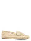 Chloé Womens Chloe Isla Logo-embossed Crochet Espadrilles