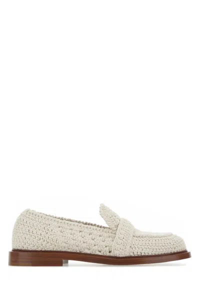 Chloé Chloe Women Ivory Crochet Kalya Loafers In White