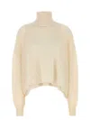 Chloé Chloe Ivory Wool Blend Oversize Sweater