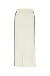 Chloé Chloe Women Ivory Wool Skirt In White