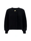 Chloé Embellished Wool-blend Jacket In Black