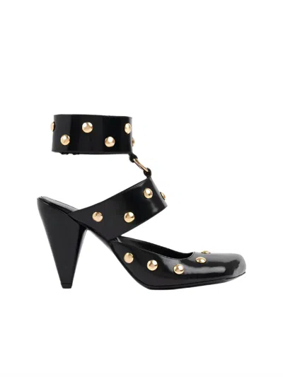 Chloé Jade 90 Studded Leather Pumps In Black