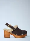 Chloé Women Jeannette Clog Wedge In Animal Print