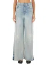 Chloé Relaxed Wide Leg Jeans In Blue