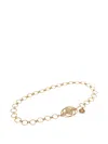 Chloé Logo-engraved Belt In Gold