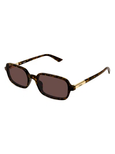 CHLOÉ WOMEN'S JUDY 53MM RECTANGULAR SUNGLASSES