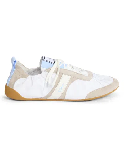 Chloé Fabric And Suede Sneakers In Multi