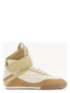 Chloé Kick Leather Sneakers In 224 Ocre