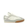 Chloé Kick Lace-up Leather Low Top Sneakers In Pastel Blue