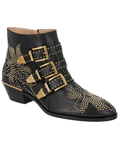 Pre-owned Chloé Women's Lambskin Leather Susanna Bootie, Never Worn (authentic Pre-loved)