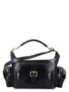 Chloé Camera Medium Shoulder Bag In Croc-embossed Calfskin In Black