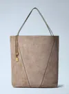 Chloé Large Spin Chain-embellished Tote Bag In White