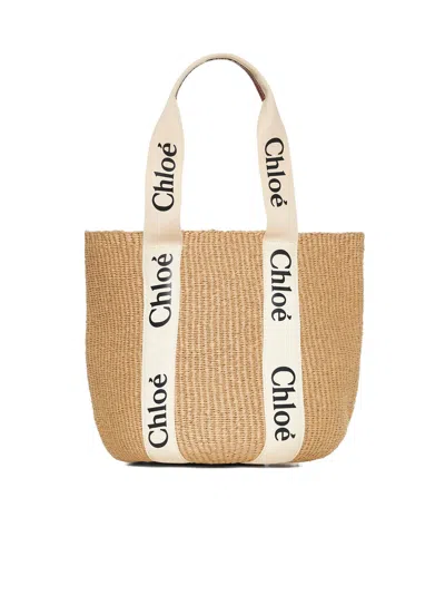 Chloé Women Large Woody Basket Bag In Multi